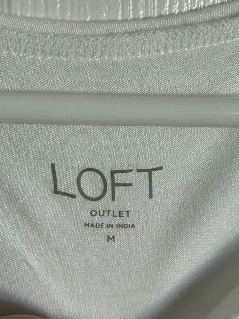 LOFT White Short-Sleeve Peplum Tunic Top - Picture 3 of 4